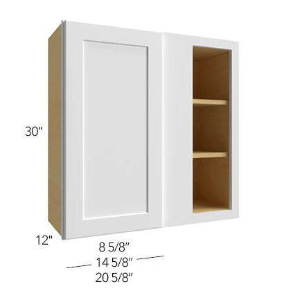 Wall Blind Corner 24 W X 30 H X 12 D (installs at 24-27 wide) – Luna Oak by Fabuwood