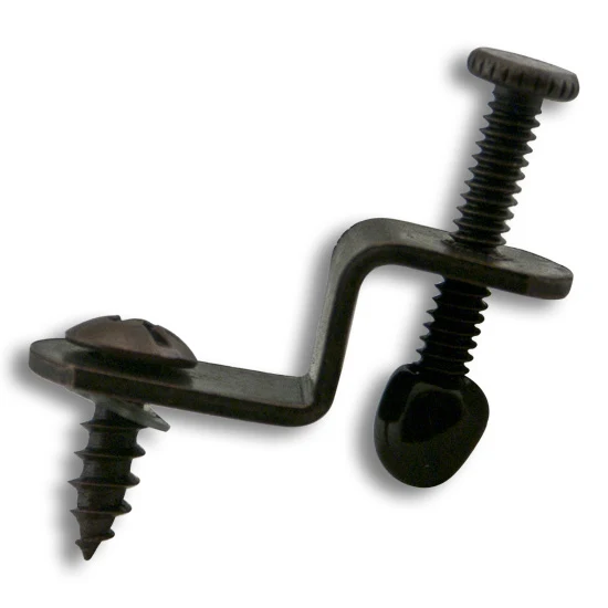 Glass Retaining Bracket Statutory Bronze, 1,000/Box  Includes mounting screw