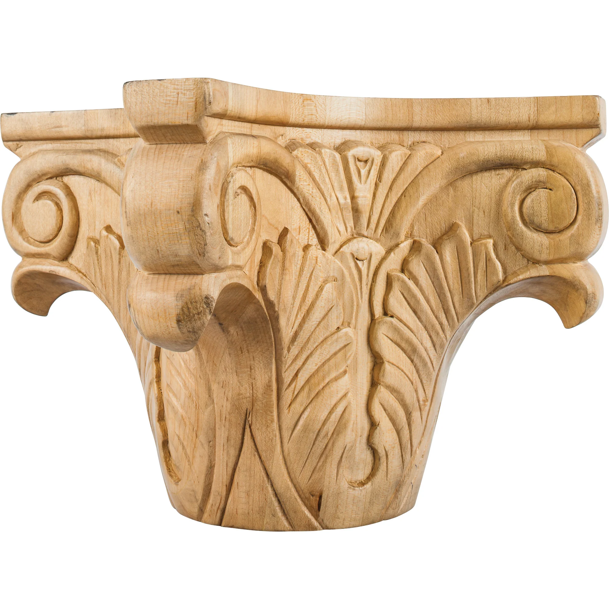 Hardware Resources Acanthus Column Capital Cherry 9" Length