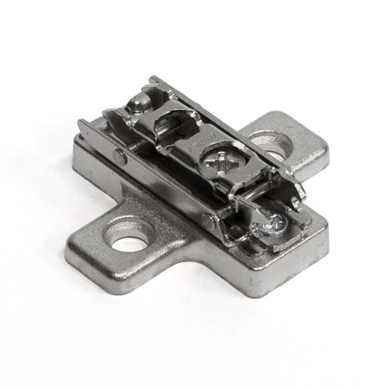 Blum Clip Wing Mounting Plate Cam Height Adjustable Screw-On Nickel Finish