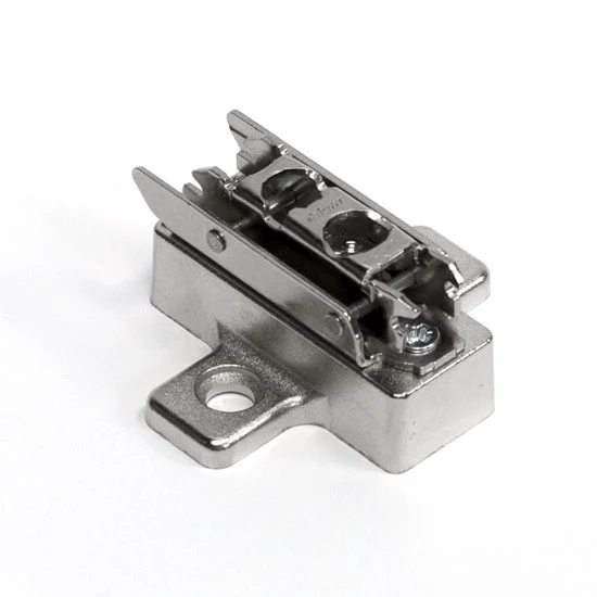 Blum Clip Wing Mounting Plate Cam Height Adjustable Screw-On Nickel Finish, 16 mm