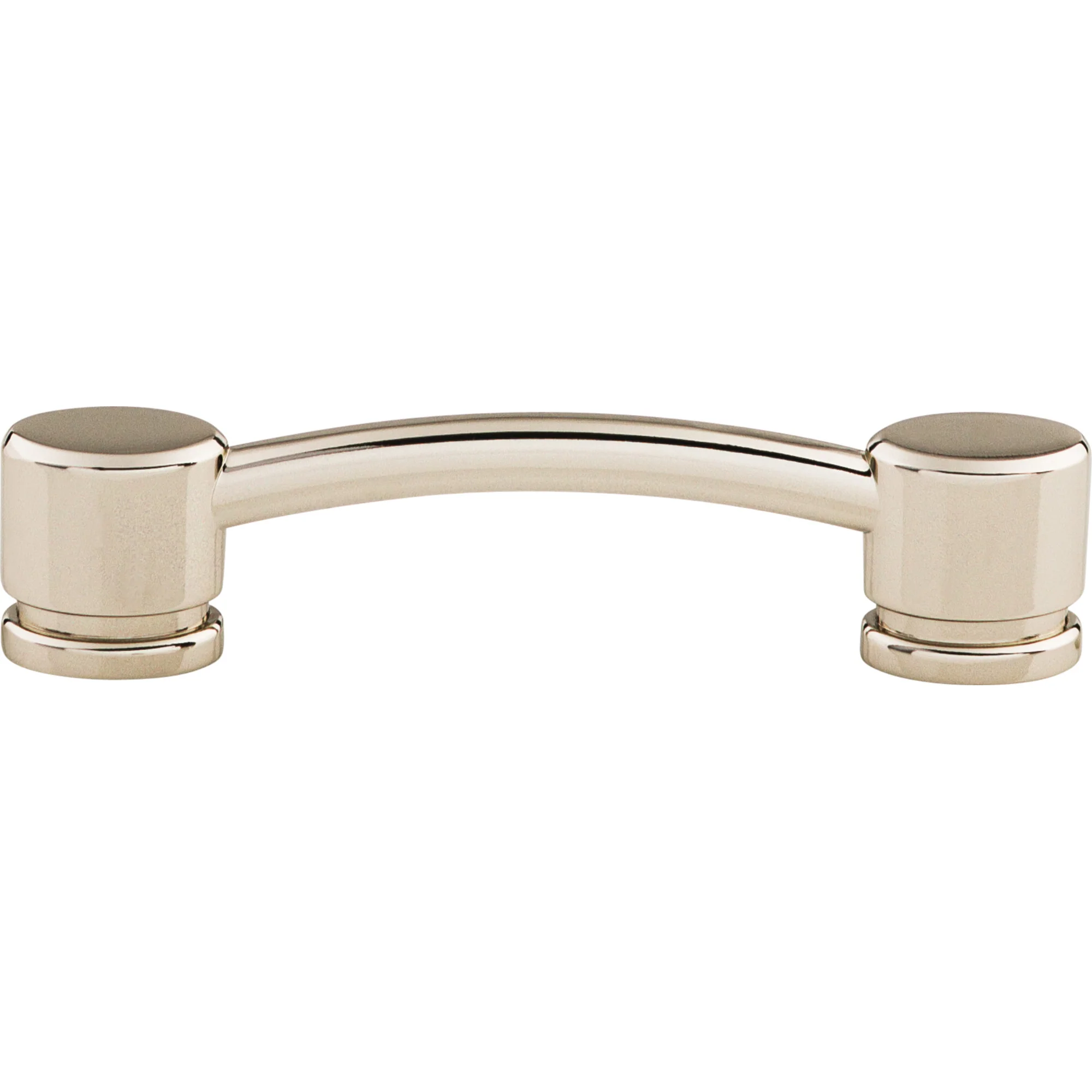 Top Knobs Thin Oval Pull Polished Nickel 3-3/4″ Center to Center