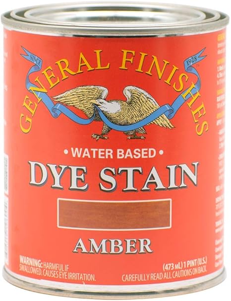 General Finishes Dye Stains, Amber, Pint