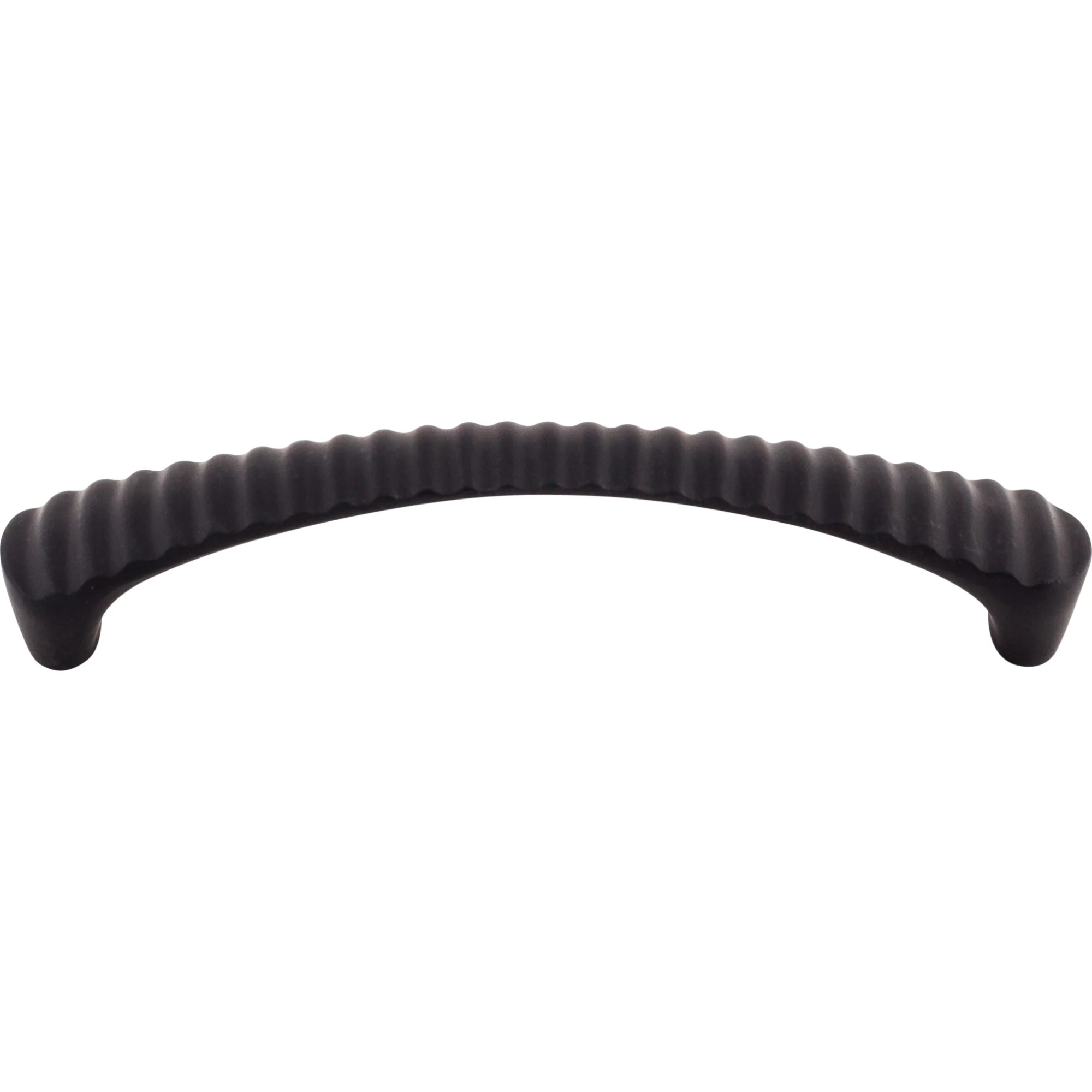 Top Knobs Nouveau Groved Pull Flat Black 5-1/16″ Center to Center