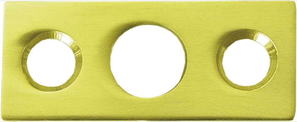 Deltana Strike Plate For Flush Bolt, Polished Brass, 7″