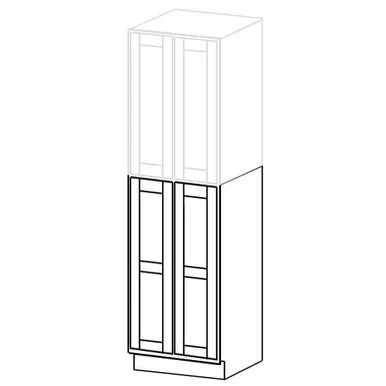 Pantry Bottom 18 W X 54 H X 24 D – (Use for WP1890/WP1896 Base) Nantucket Linen by Horning