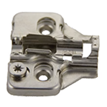 Mounting Plate For Soft Close Hinge, Cam Adjustable, 2mm Euro Plate, Screw-On, Multiples of 200