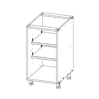 Open Base 12 W X 34-1/2 H X 18 D - Standard  Series by Open Air Cabinets