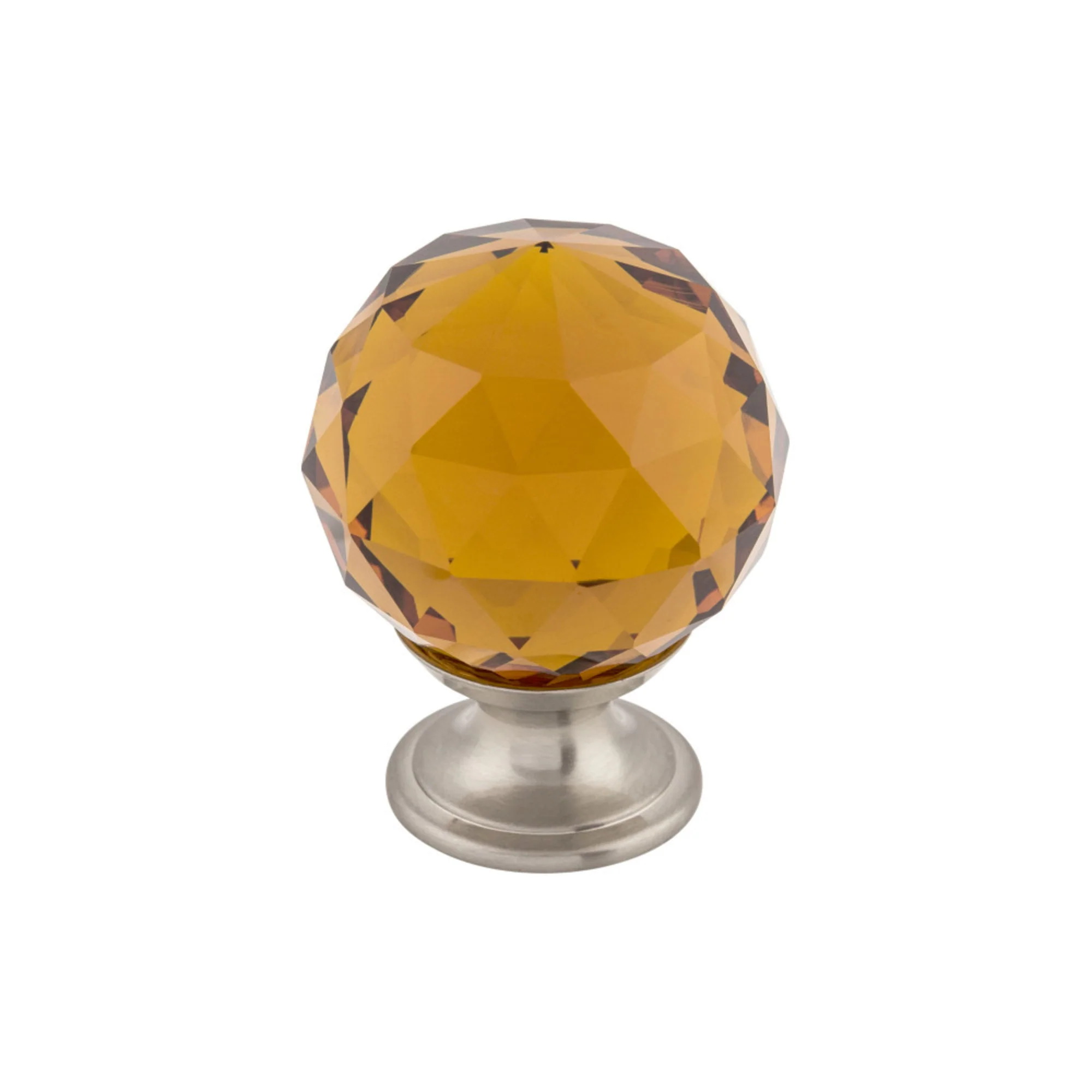 Top Knobs Wine Crystal Knob Satin Nickel 1-3/8″ Diameter