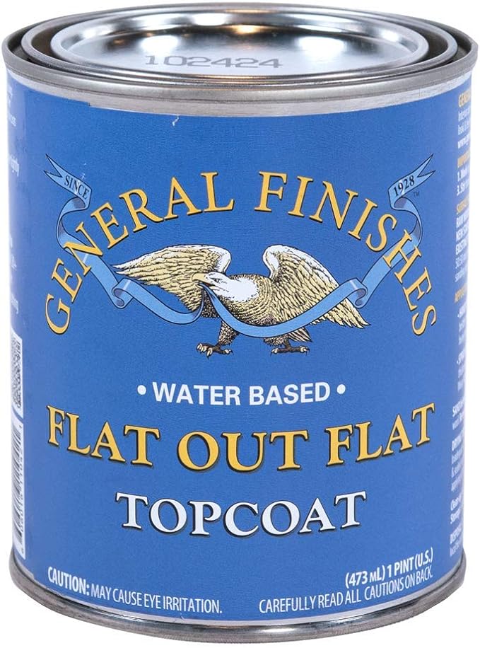 General Finishes Flat Out Flat Acrylic Topcoat, Pint