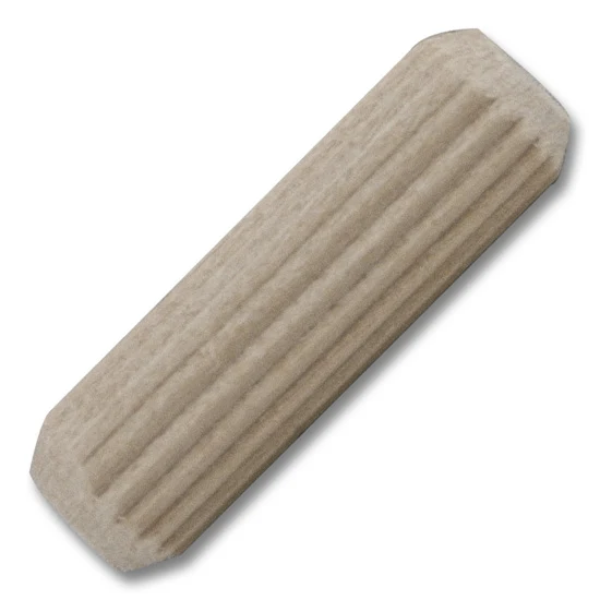 Dowel Pin Fluted 1-1/4" Length 3/8" Diameter, Multiples of 1000