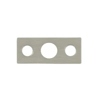 Deltana Strike Plate For Flush Bolt, Brushed Chrome, 7″