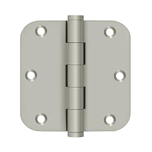Deltana 3-1/2″ x 3-1/2″ Hinges Satin Nickel 5/8″ Radius