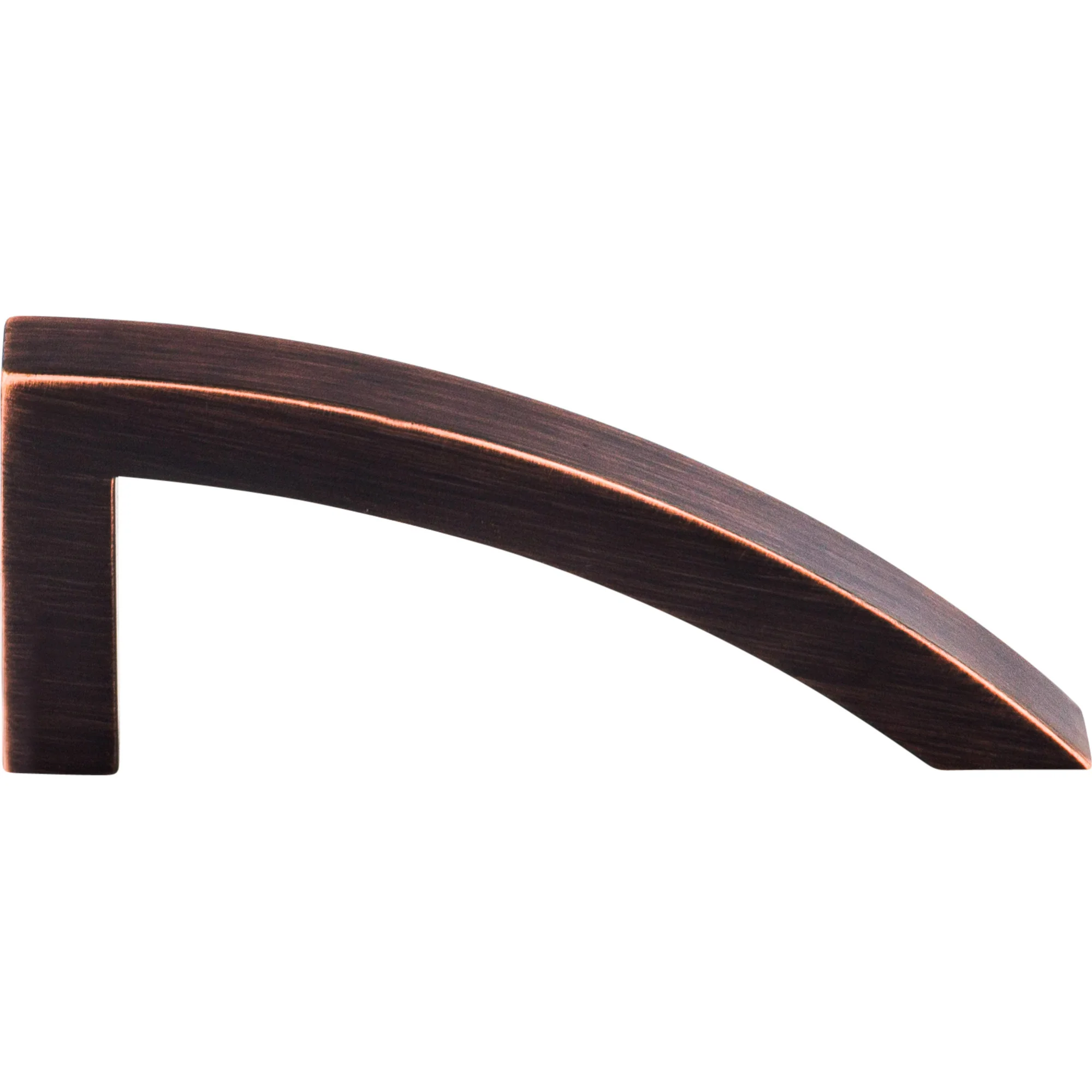 Top Knobs Sloped Pull Tuscan Bronze 4″ Center to Center