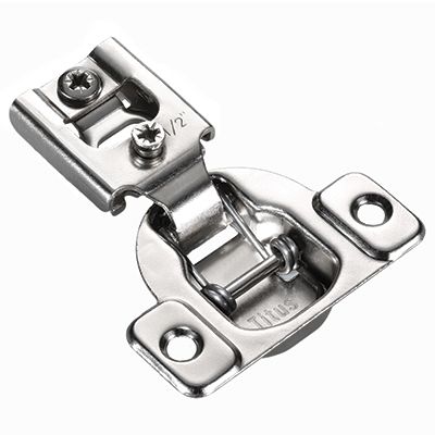 Hinge ET64 105* 6-Way Adjustable 1/2″ Overlay Press-In Hinge, Multiples of 10