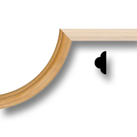 Plain Corner Moulding 1/2" Width x 1/4 Thickness x 2-13/16" Length