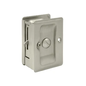 Deltana Heavy Duty Pocket Locks Adjustable Privacy Door, Satin Nickel