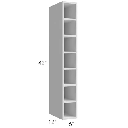 Wall Wine Cube 6 W X 42 H X 12 D – Luxe Oak by Fabuwood