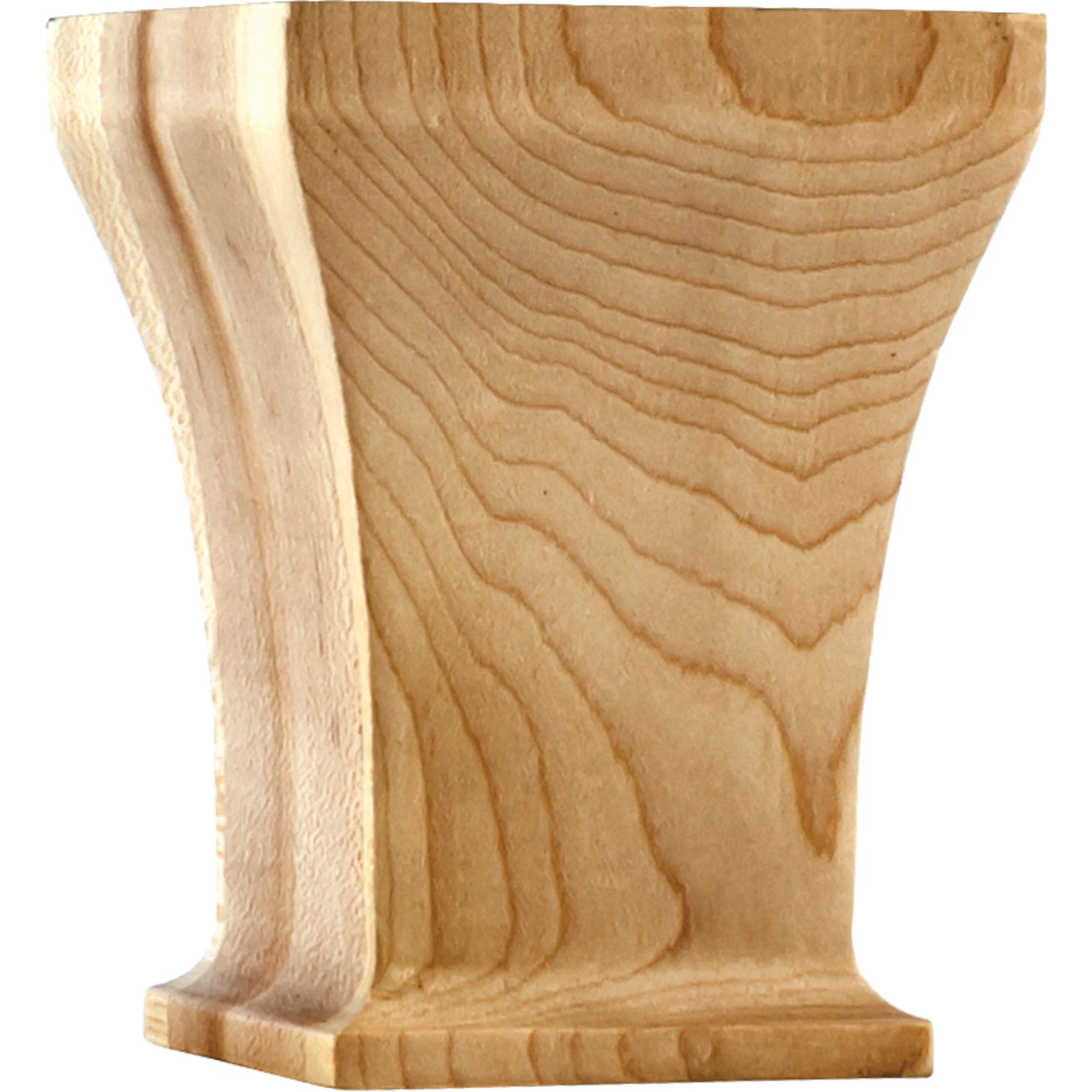Hardware Resources Greek Bun Foot Rubberwood 4-1/2″ Length