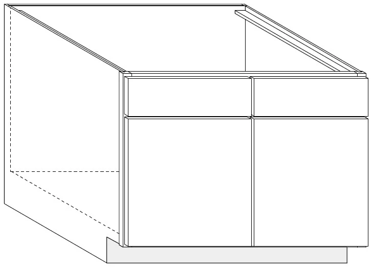 Sink Base 39 W X 34-1/2 H X 24 D – Denali Paint by Legend