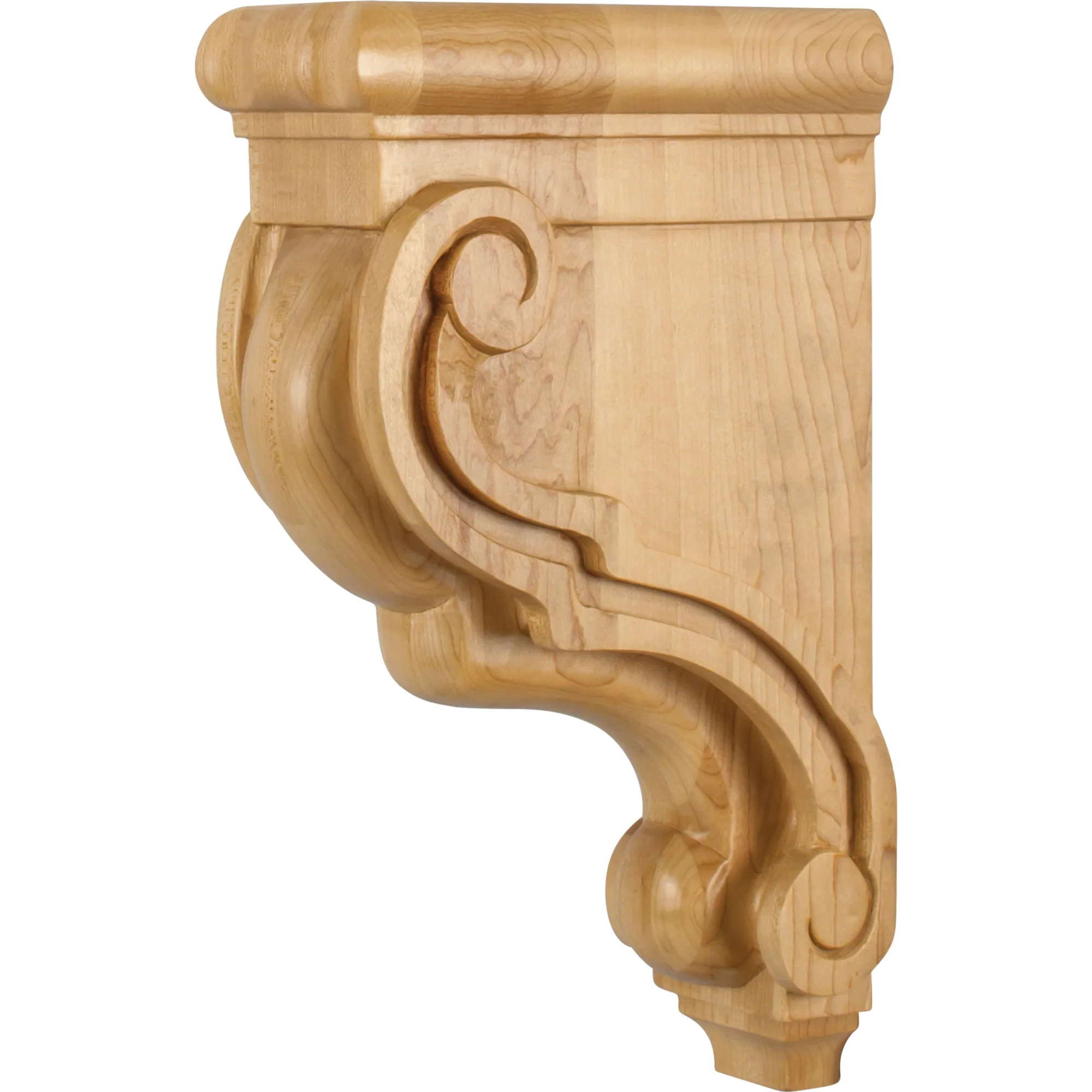 Hardware Resources Scrolled Corbel White Birch 13″ Length 3-3/8″ Width