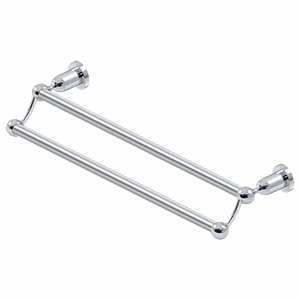Deltana Double Towel Bar Nobe Series Chrome 24″ Length