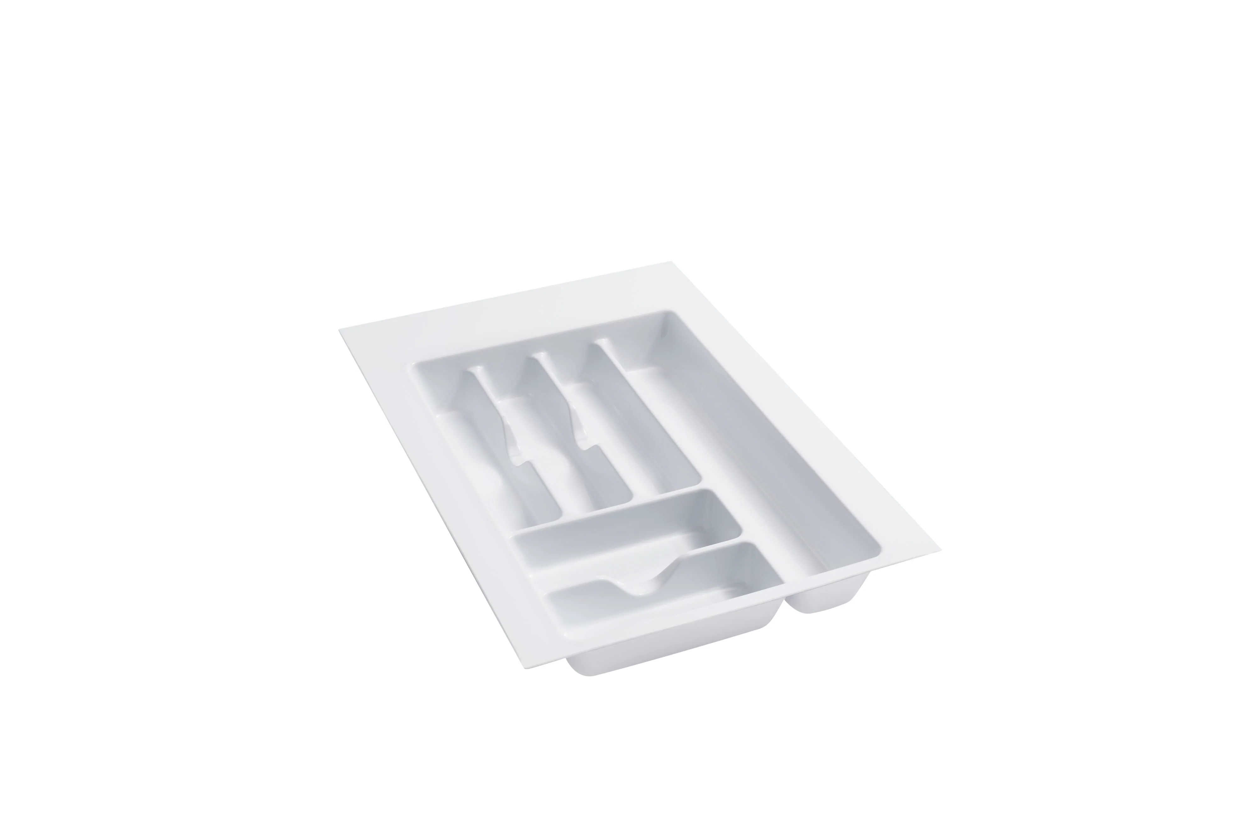 Rev-a-shelf Glossy Cutlery Tray, White, Medium