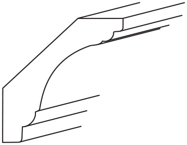 Crown Moulding Cove 2-3/4 H X 2-1/4 D X 96 L – Trenton Recessed by JSI