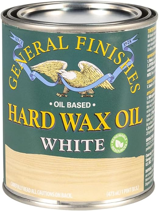 General Finishes Hard Wax Oil, White, Pint