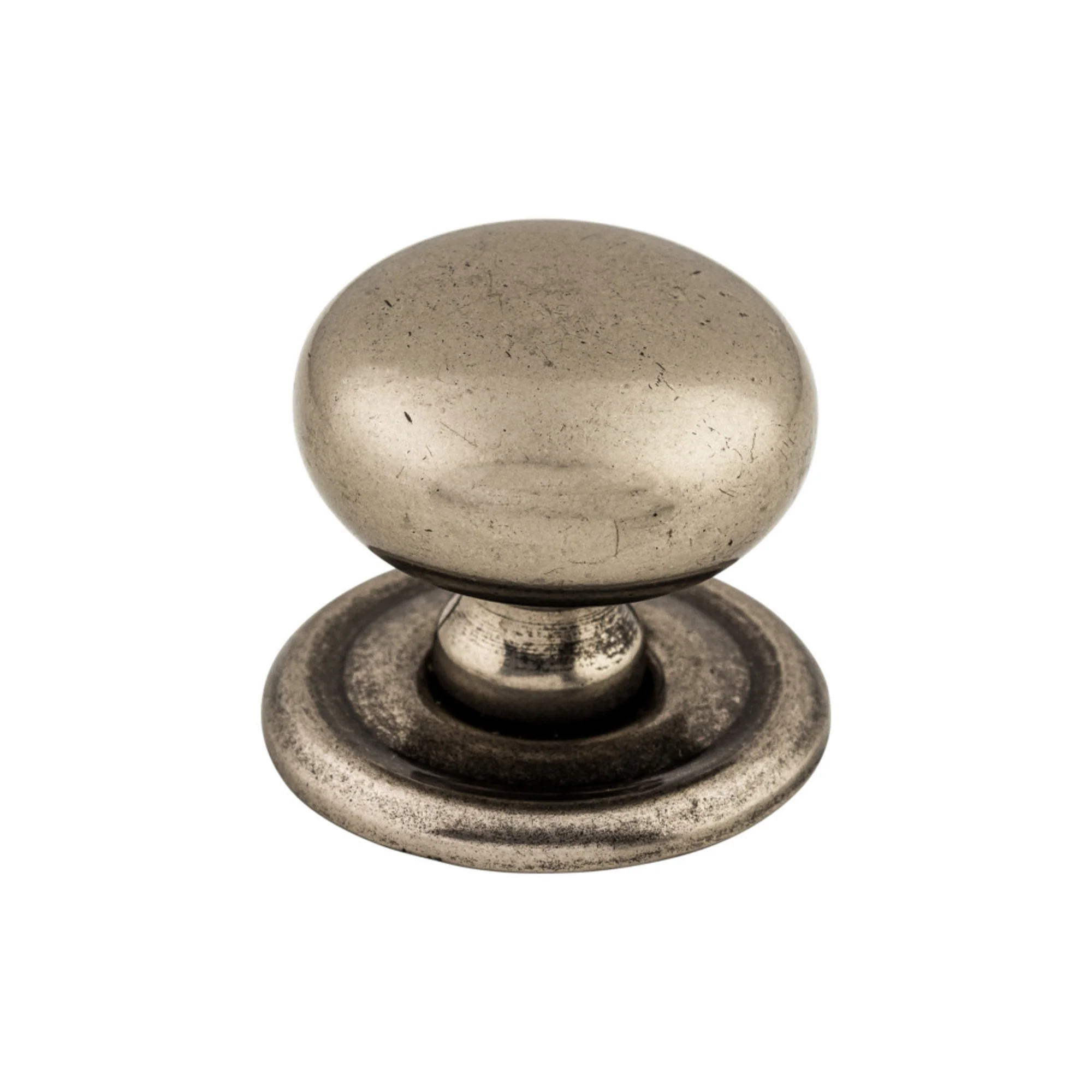 Top Knobs Britannia Knob Antique Pewter 1-1/4″ Diameter Victoria Style