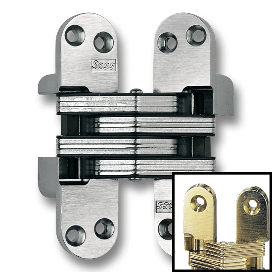 SOSS Hinge #218 4-5/8″ Over All Height, Satin Brass