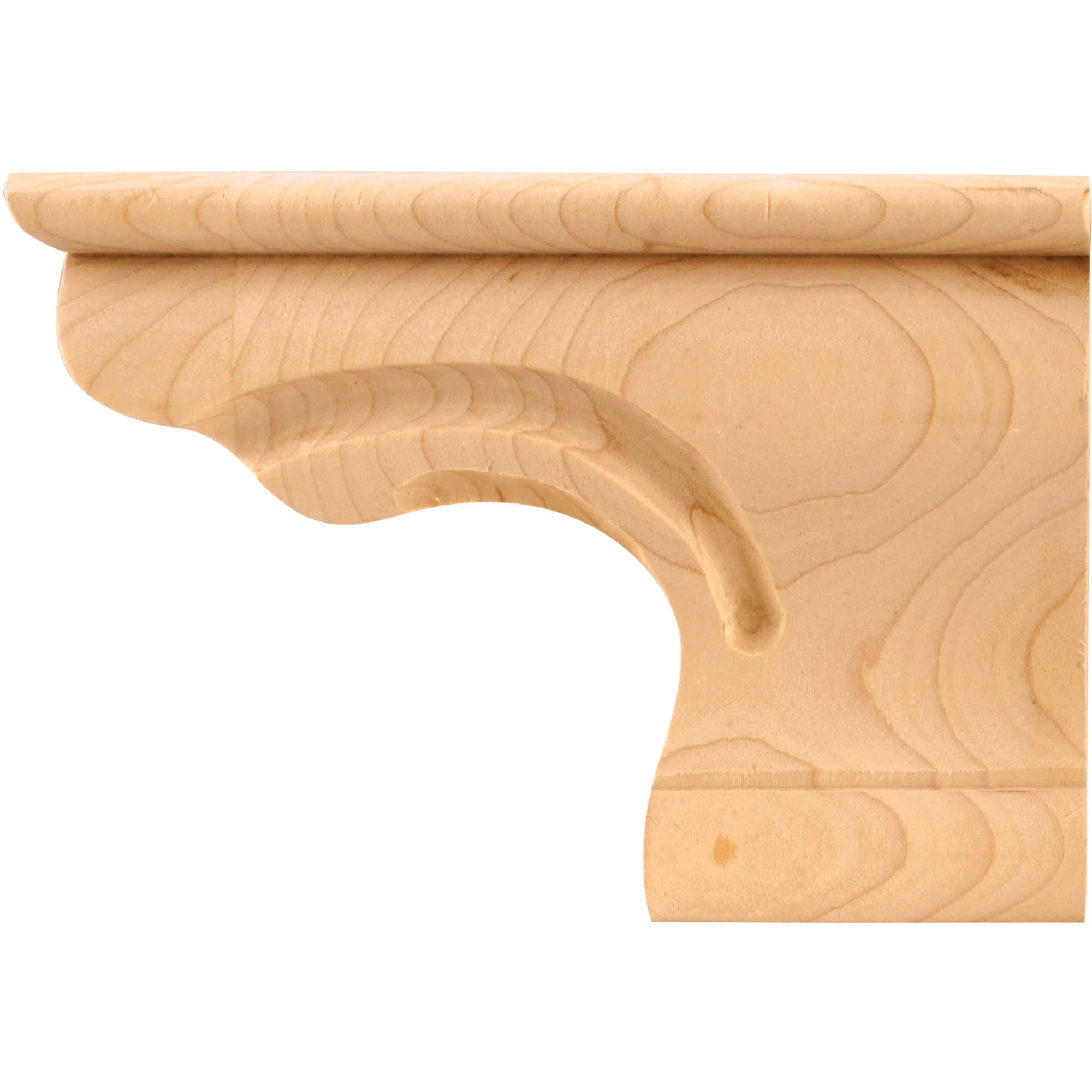 Hardware Resources Right Rounded Pedestal Foot Rubberwood 6-3/8″ Length