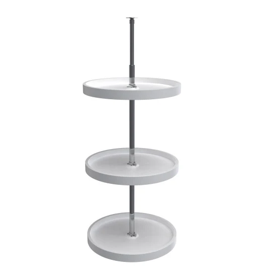 Rev-a-shelf Classic Full Circle Lazy Susan 3-Shelf Set Dependently Rotating, 18″