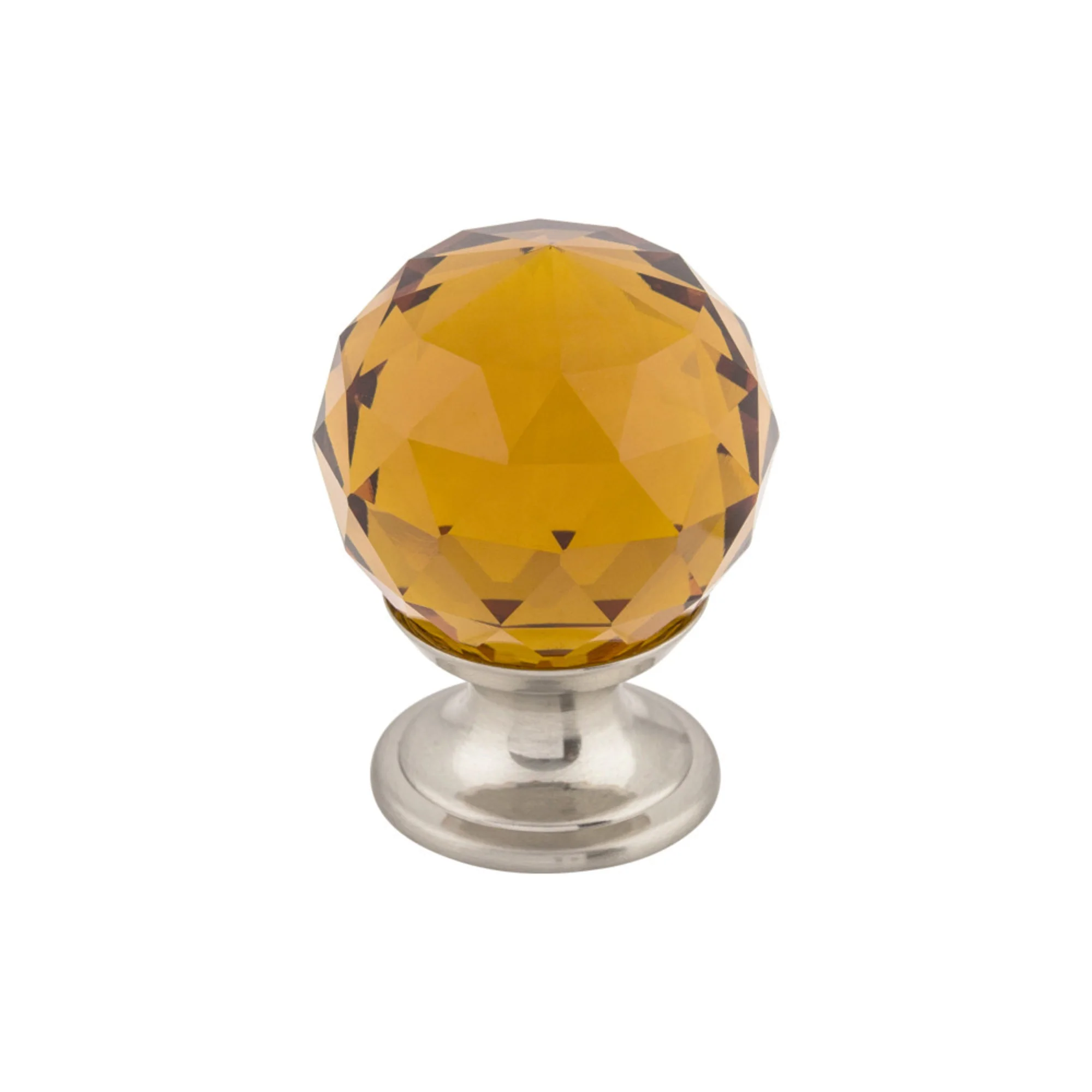 Top Knobs Wine Crystal Knob Satin Nickel 1-1/8″ Diameter