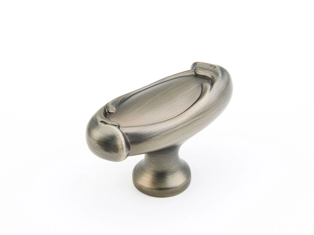 Schaub French Farm Knob Antique Nickel 1-7/8″ Diameter