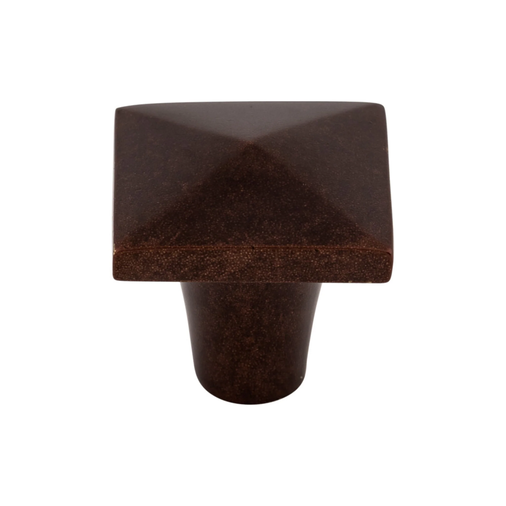 Top Knobs Aspen Square Knob Mahogany Bronze 1-1/8″ Diameter