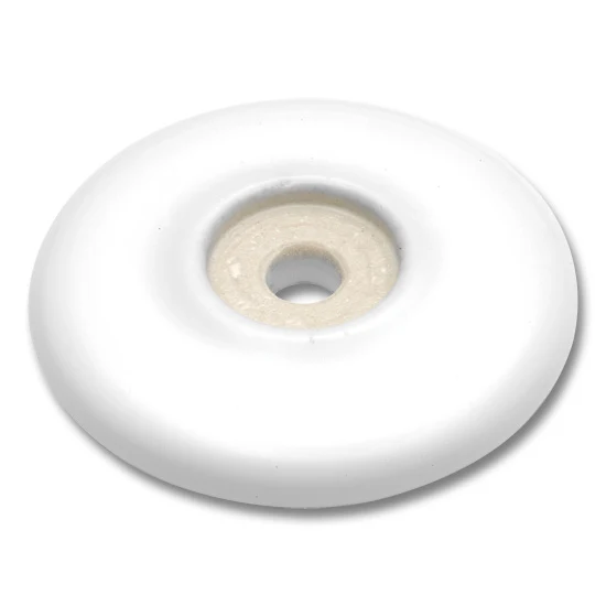 Backplate Porcelain, Tranquility Collection, 2” Diameter White