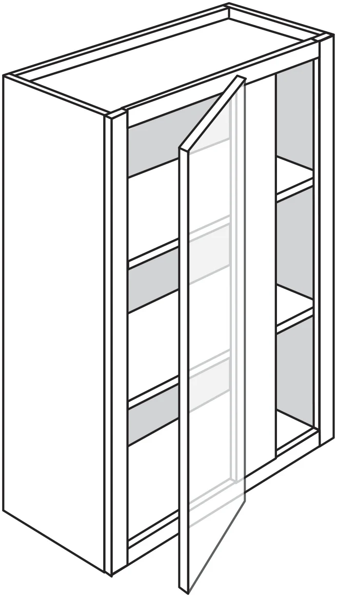 Wall Blind Corner 27 W X 36 H X 12 D – Amesbury Recessed by JSI
