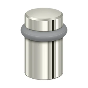 Deltana Round Universal Floor Bumper, Polished Nickel, 2″