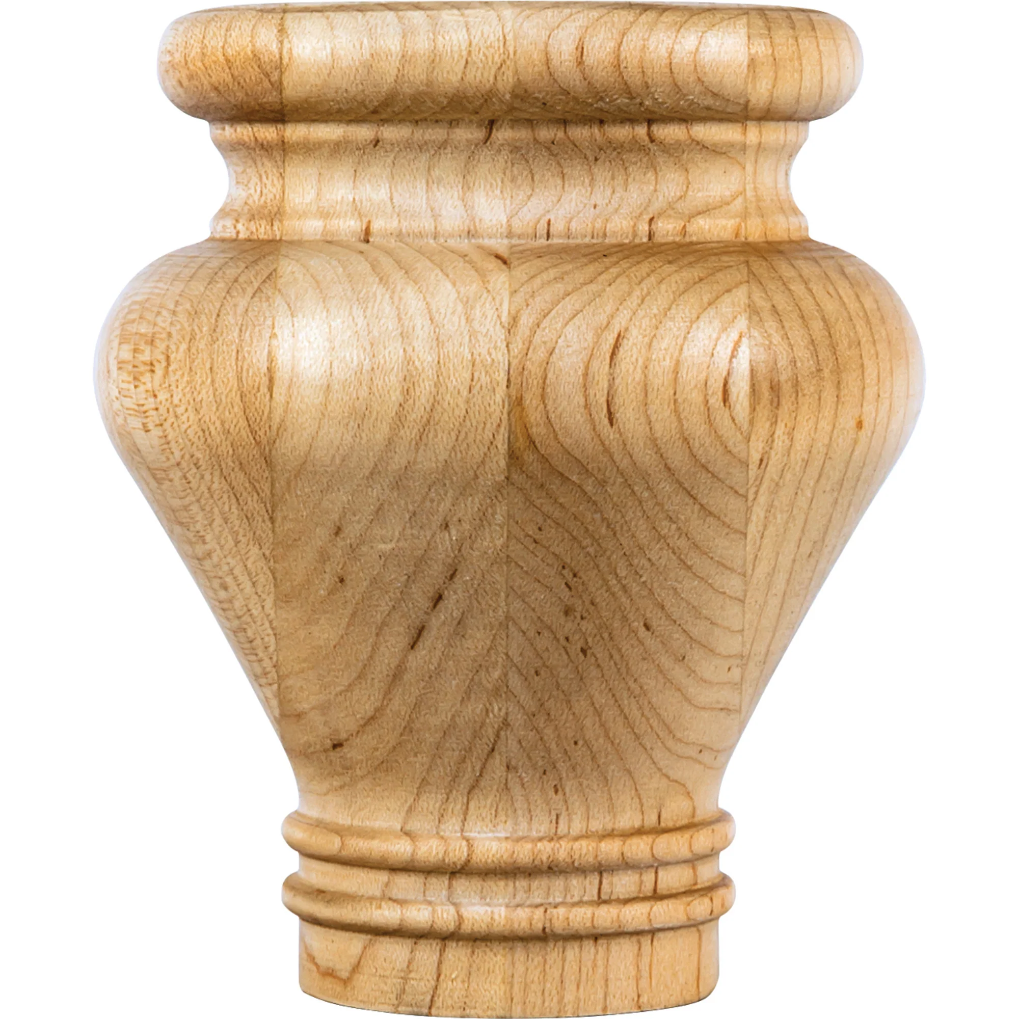 Hardware Resources Turned Bun Foot Maple 4″ Length