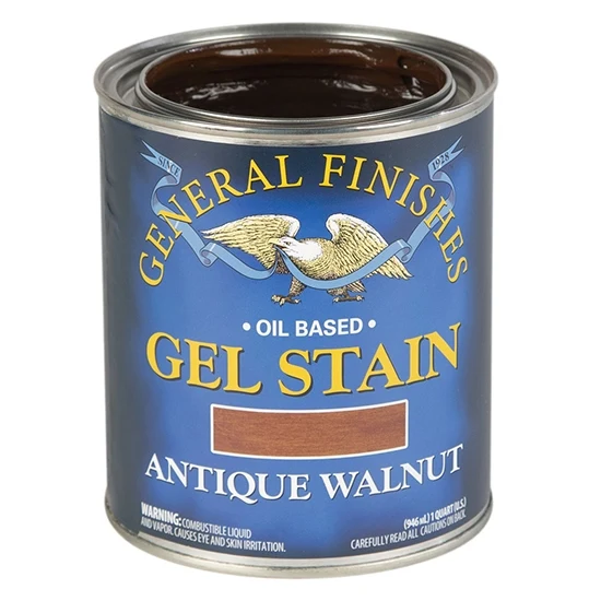 General Finishes Gel Stain, Antique Walnut, Pint