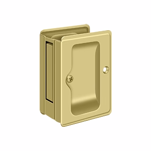 Deltana Heavy Duty Pocket Locks Adjustable Passage Door, Polished Brass