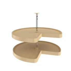 Rev-a-shelf Lazy Daisy Polymer Kidney 2 Tray Lazy Susan, 32″