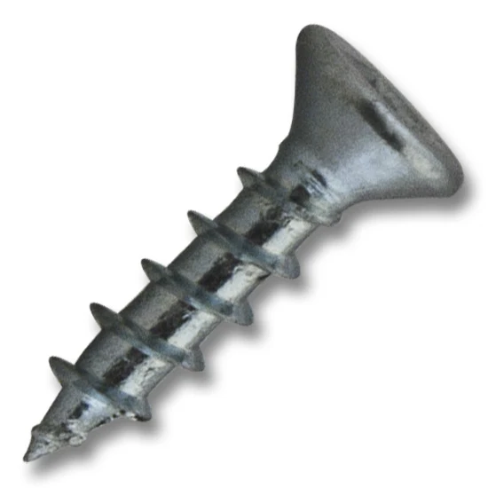 #6 Screw Flat Head #2 Square Coarse Thread Type 17 5/8″ Length Zinc, Multiples of 100
