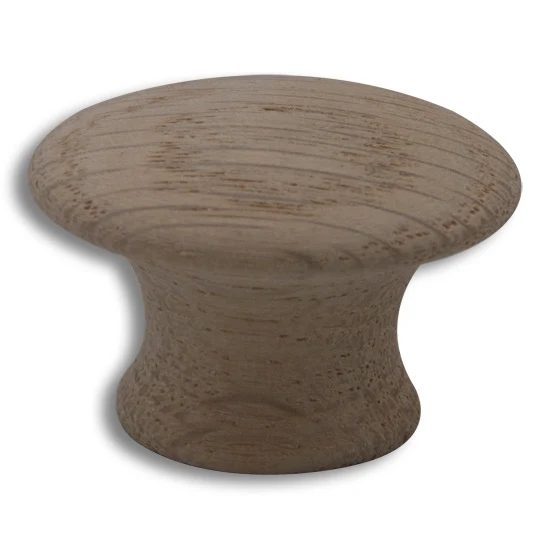CSH Wooden Knob Red Oak 1-1/4″ Diameter 7/8″ Projection