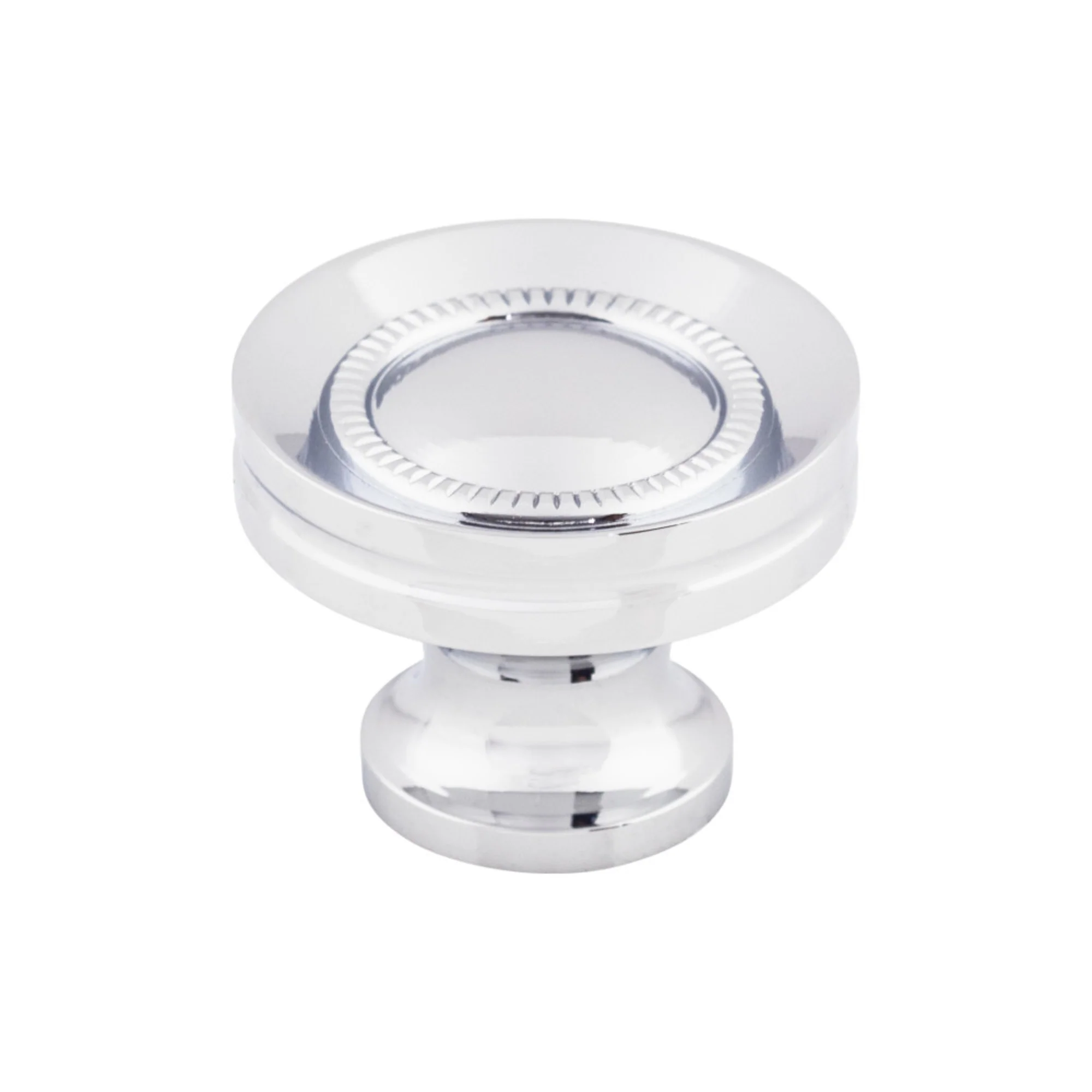 Top Knobs Somerset Knob Polished Chrome 1-1/4″ Diameter Button Faced Style