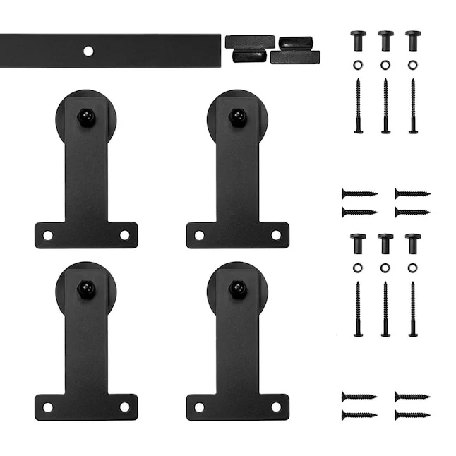 Furniture Barn Door Front Mount Rolling Double Door Kit