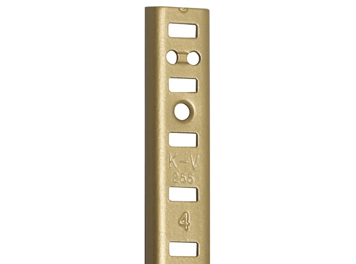 Shelf Standards 36″ Length Satin Brass, Multiples of 100