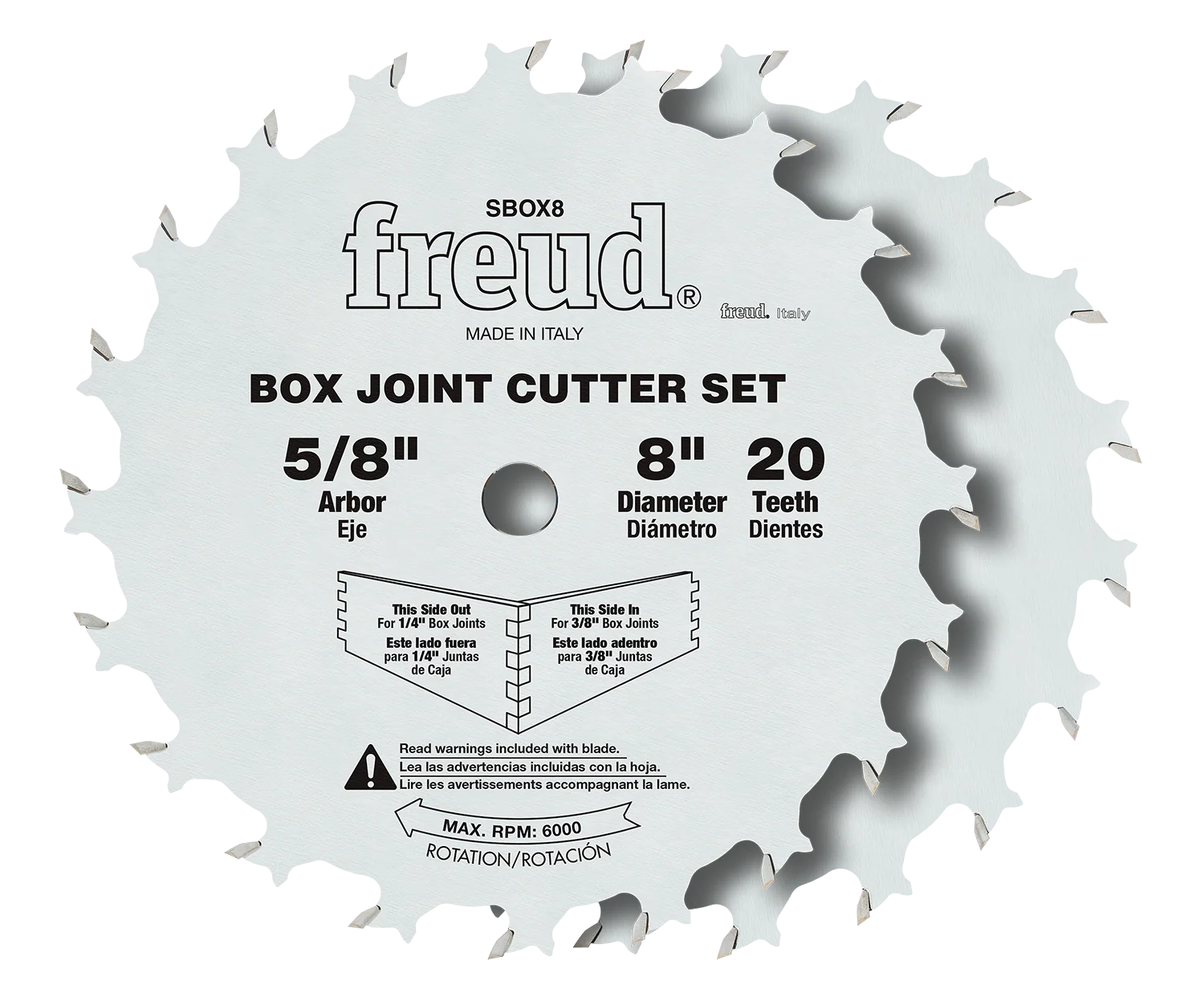 8″ Box Joint Cutter Set