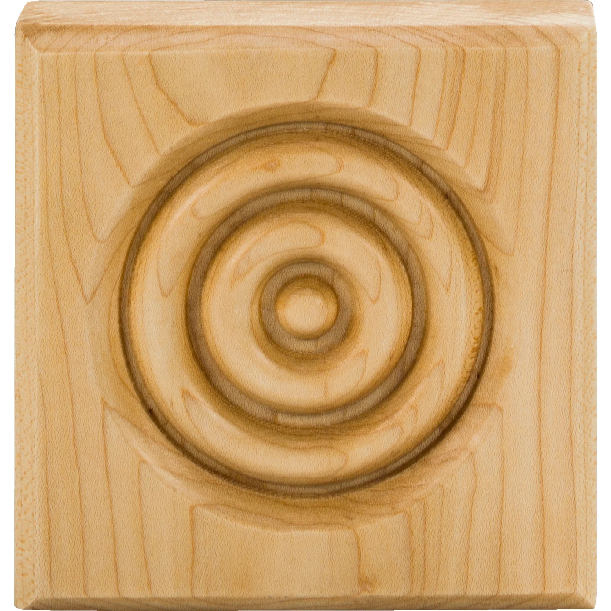 Hardware Resources Beveled Edge Rosette Poplar 4″ Length